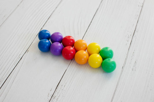Connectix tiles - 12 Pc Rainbow Replacement Ball Pack AU 10