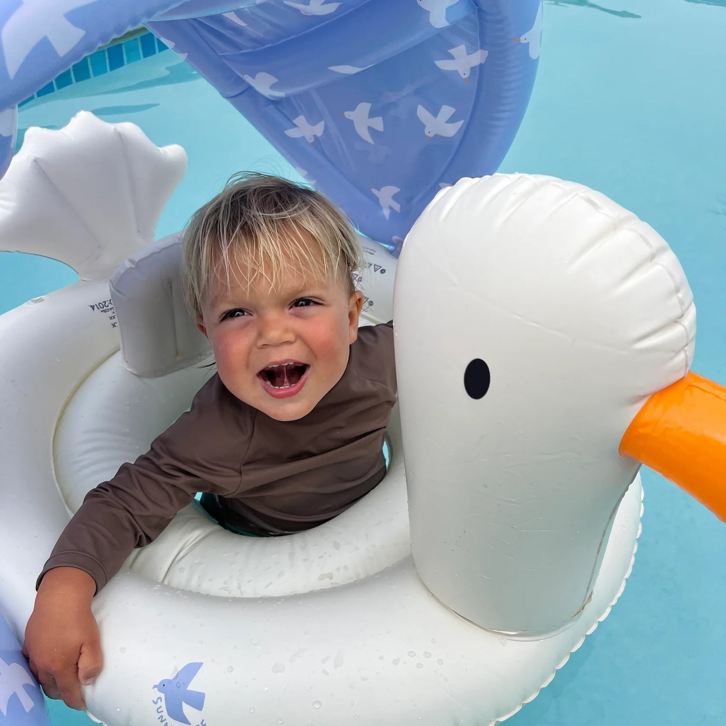 SUNNYLiFE Baby Float Sid The Seagull Blue