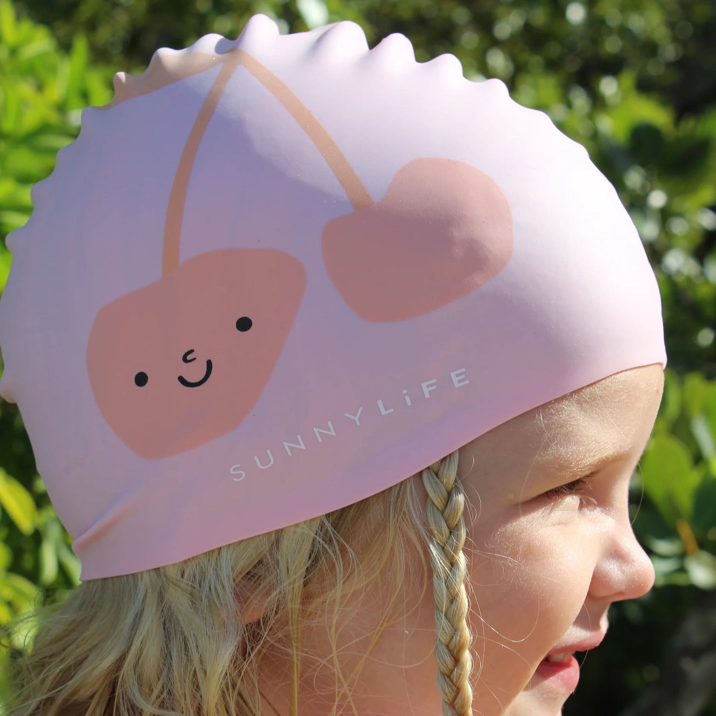 SUNNYLiFE Kids Swimming Cap Cotton Candy Cherry
