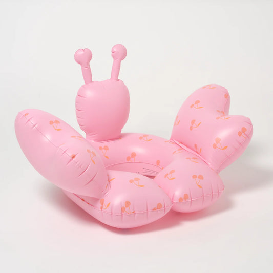 SUNNYLiFE Kids Tube Pool Ring Cotton Candy Cherry