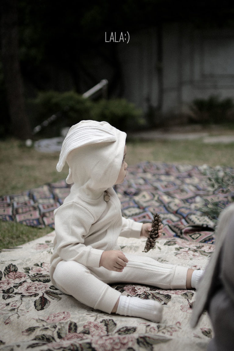 The lala - Rabbit Suit 兔仔連衣衫 (Cream Size M)