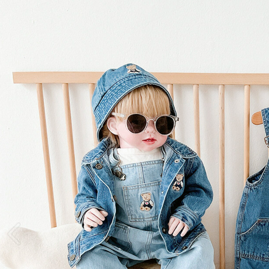 Dot to Dot - Bear Denim Fisherman's Hat 牛仔漁夫帽