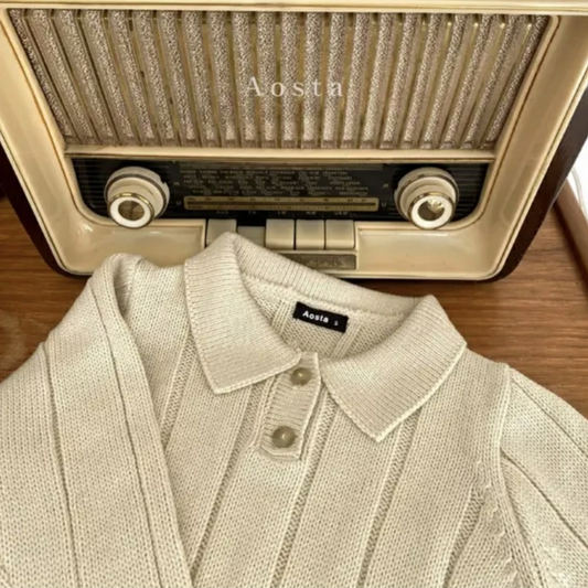 AOSTA - Knitted top 針織上衣 (White Size M)