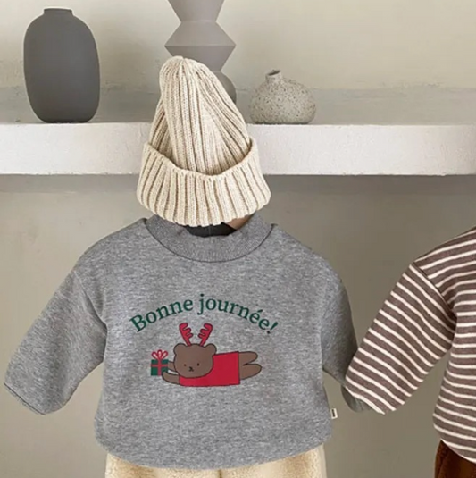 AOSTA - Christmas Bear Top 聖誕熊上衣 (Size S)