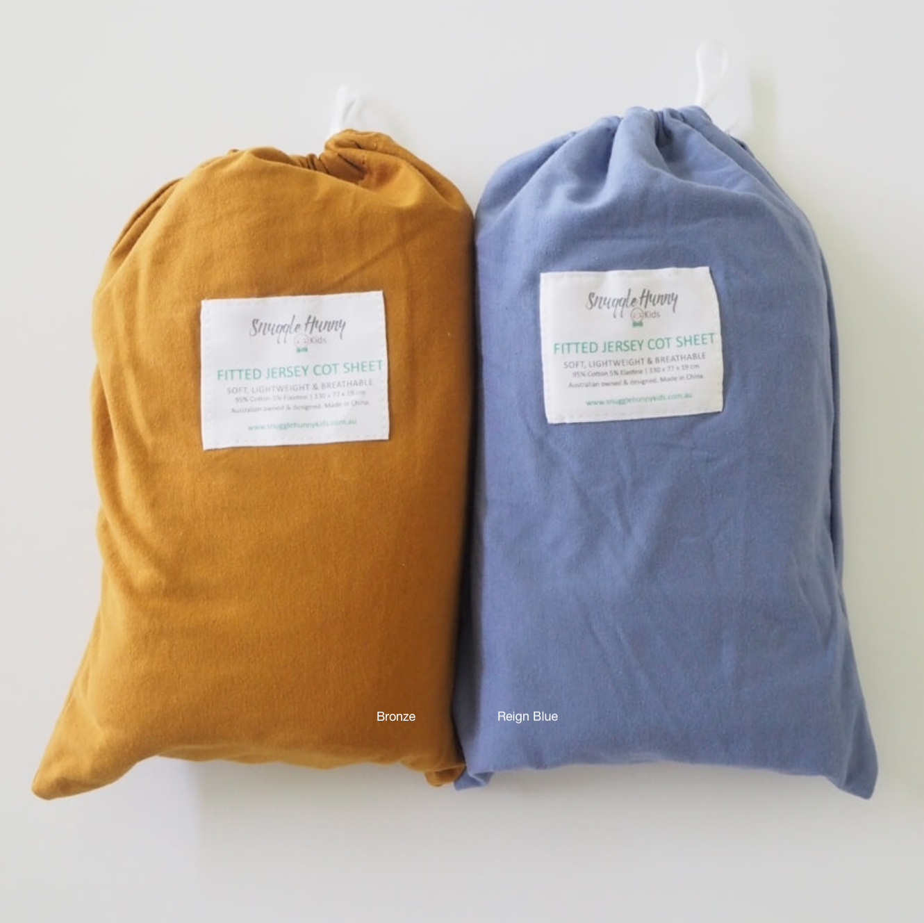 Snuggle Hunny Kids - Fitted Cot Sheets (Solid Colors)