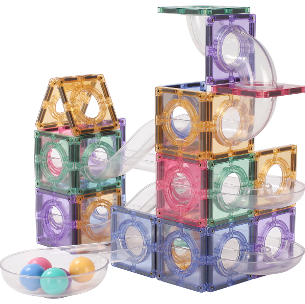 NEW PRODUCT! MNTL - Magnetic Ball Run Toy Set 80PCs