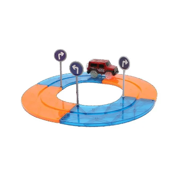 男孩至愛! MNTL - Mag Car Track Toy Set 電力軌道車 108PCs