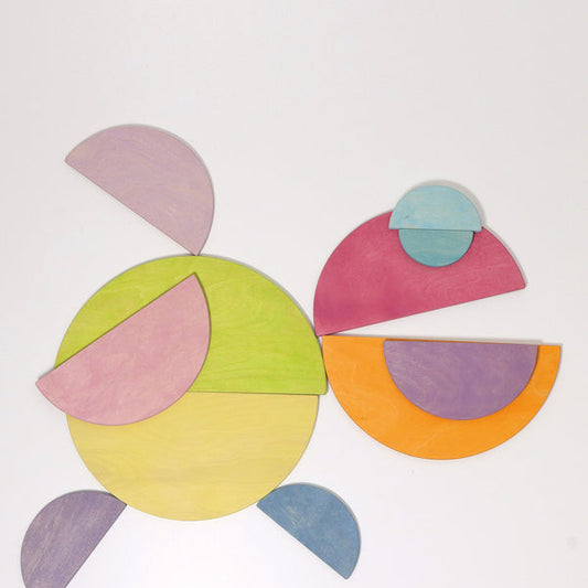 GRIMM'S Pastel Semicircles, 11 pieces