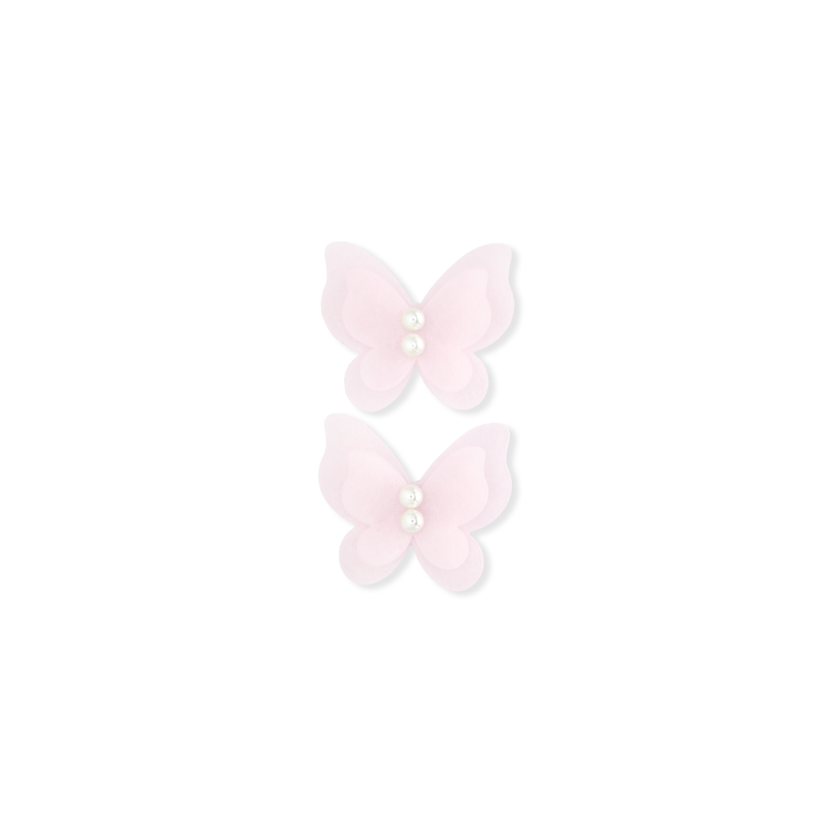 BUTTERFLY CLIP PIGTAIL // FAIRY PINK