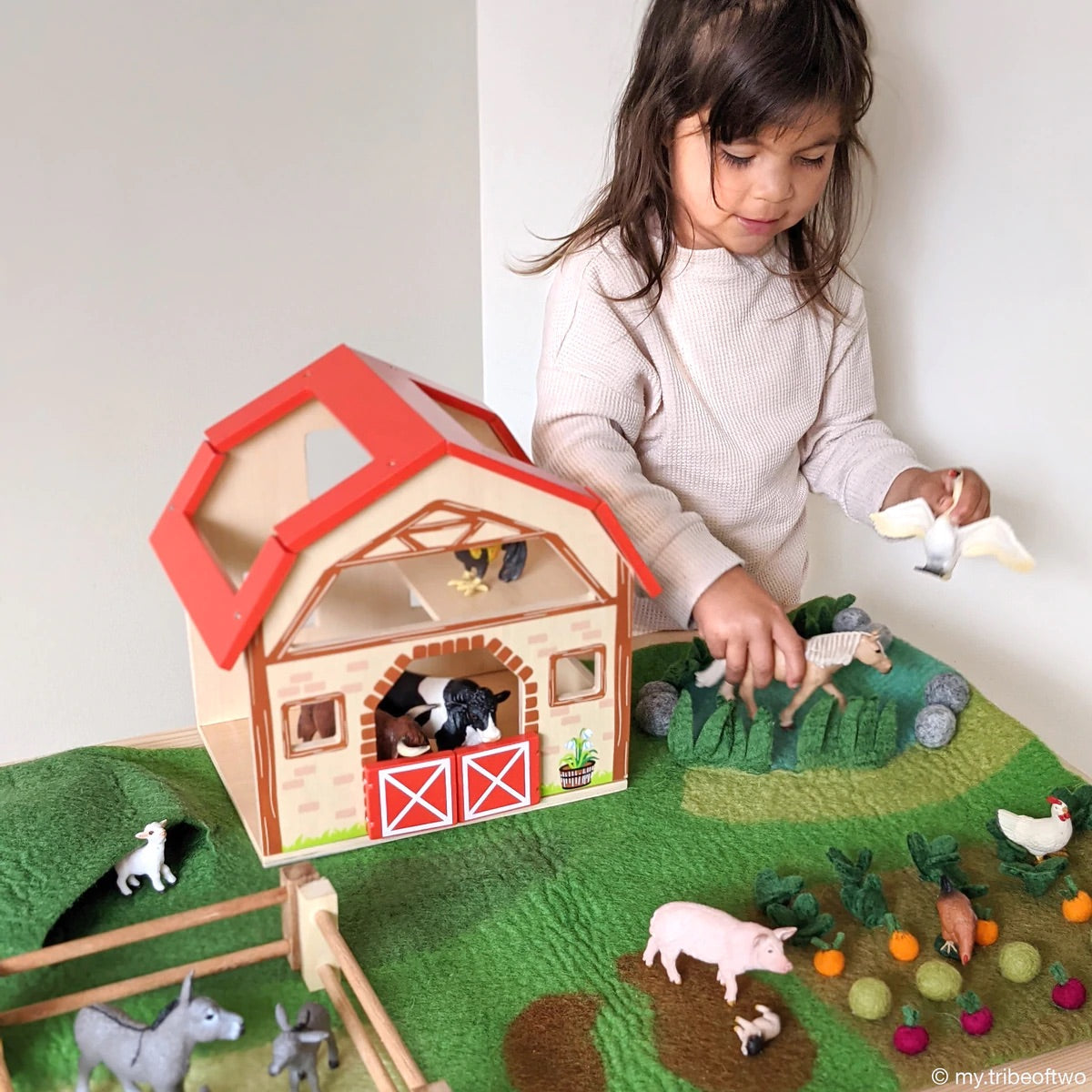 Tara Treasures - Farm Play Mat Playscape Large