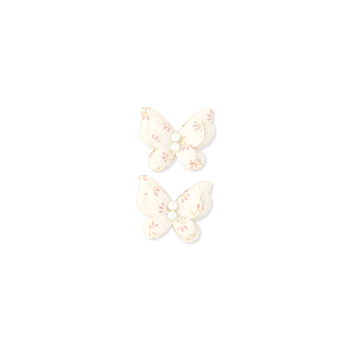 BUTTERFLY CLIP PIGTAIL // BERRY FLORAL - PINK