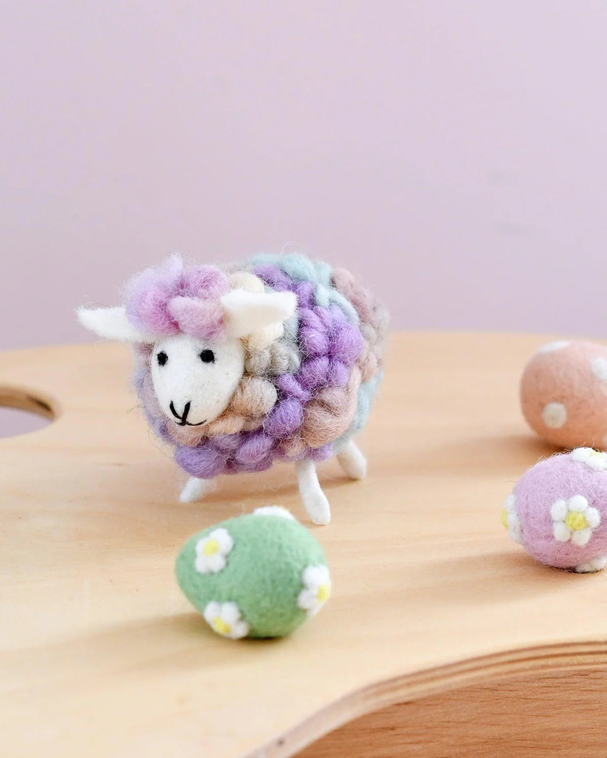 Tara treasure FELT PASTEL SHEEP TOY