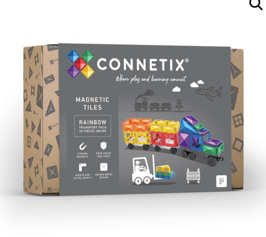 Connetix tiles - Rainbow Transport Pack 50 pc