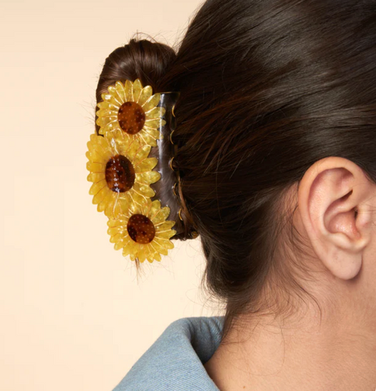 *New* - Trio Sunflowers Hair Claw