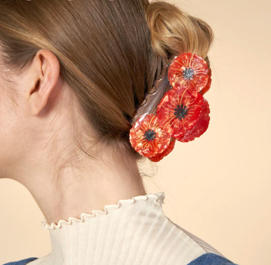 *new* Trio Poppies Hair Claw