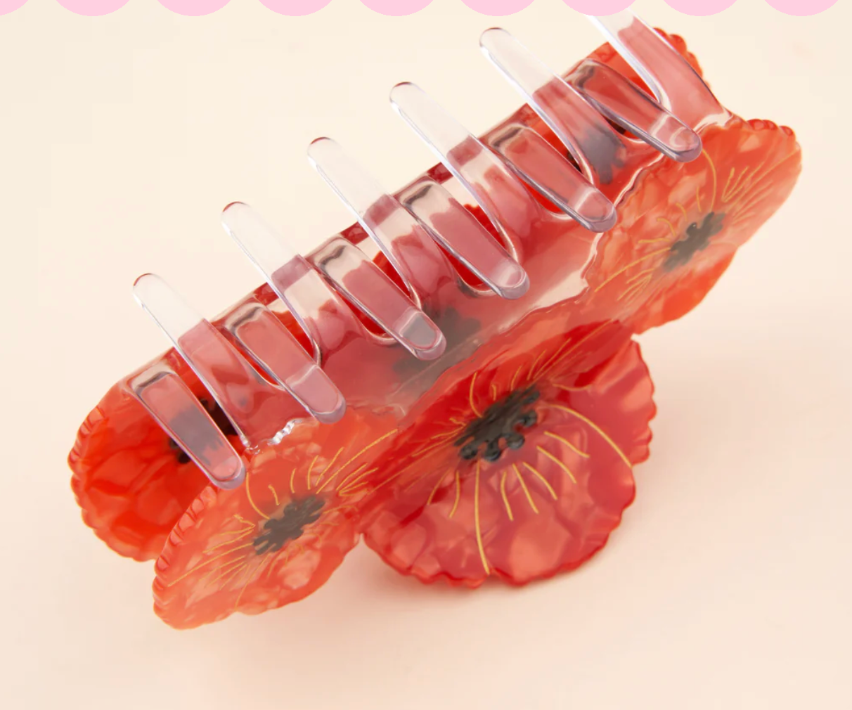 *new* Trio Poppies Hair Claw