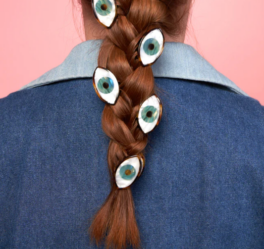 * New * Blue Eye Mini Hair Claw