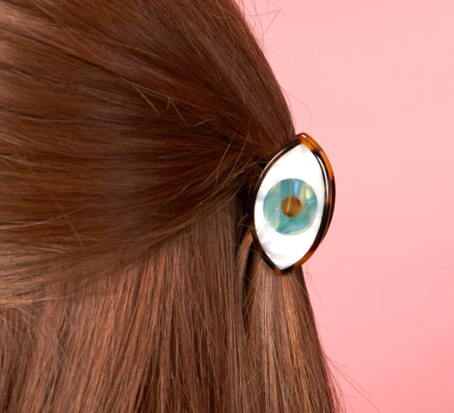 * New * Blue Eye Mini Hair Claw