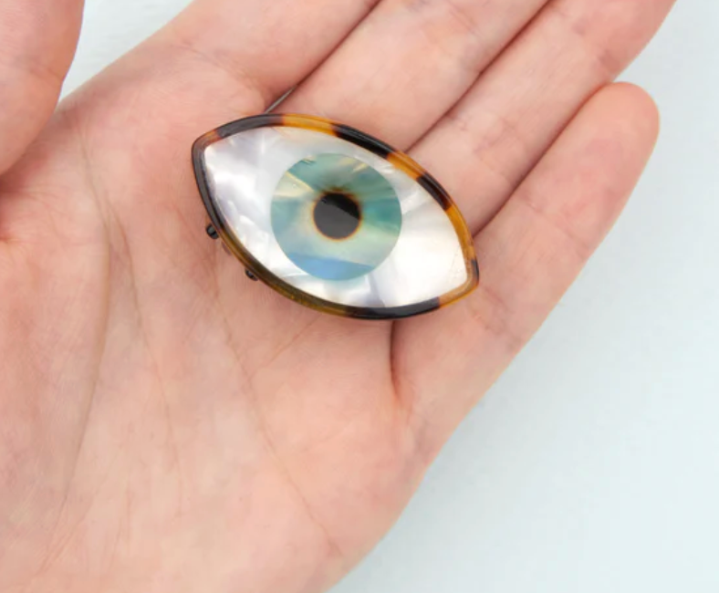 * New * Blue Eye Mini Hair Claw