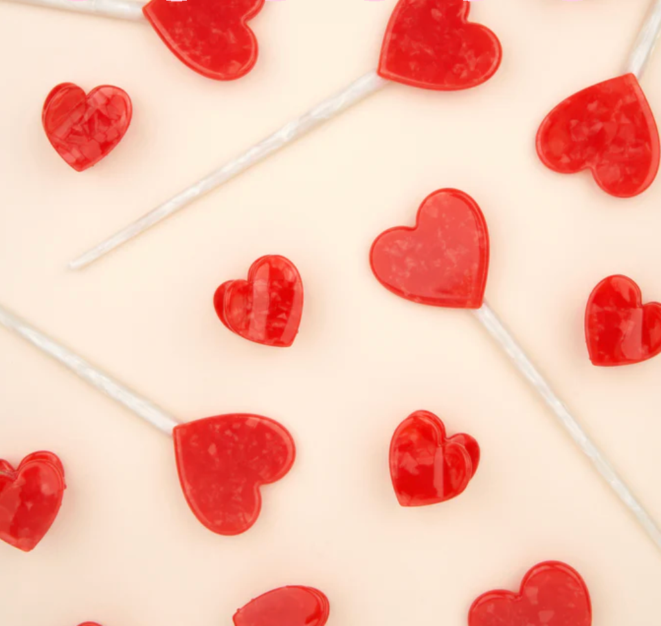 * New * Lollipop Heart Hair Stick