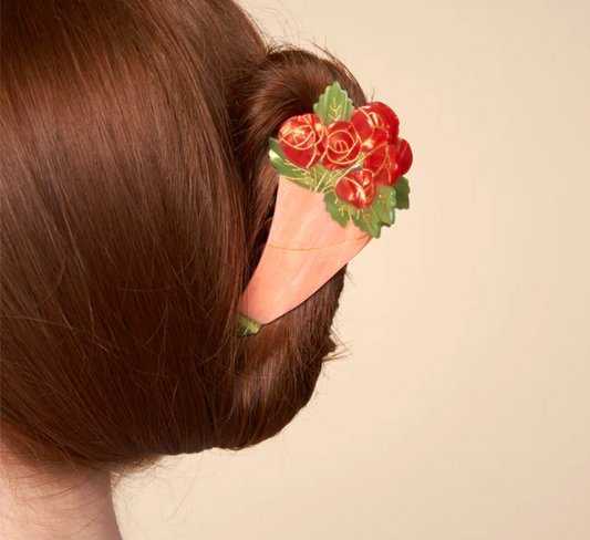 * New * Roses Bouquet Hair Claw