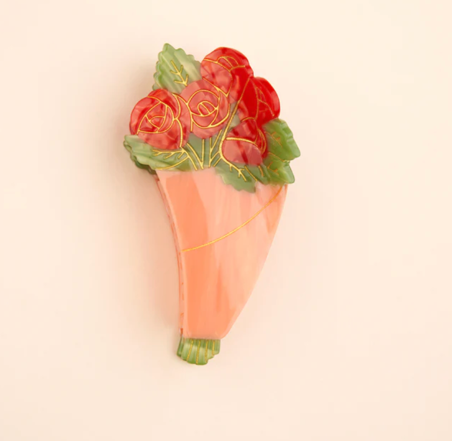 * New * Roses Bouquet Hair Claw