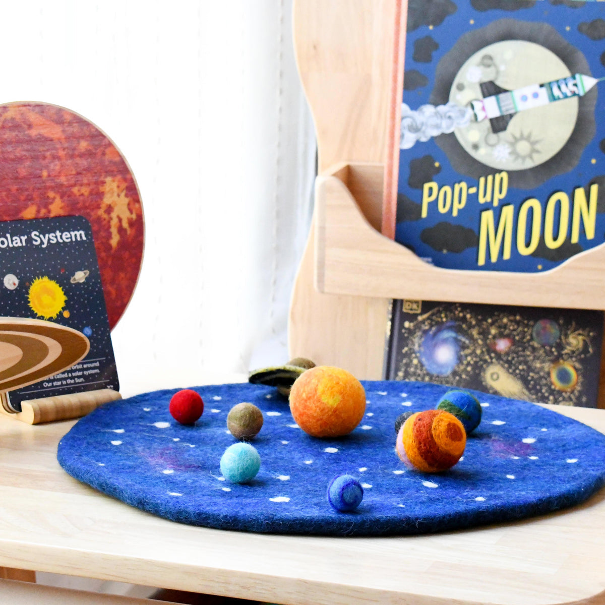 Tara treasure 
SOLAR SYSTEM OUTER SPACE PLAY MAT WITH FELT PLANETS