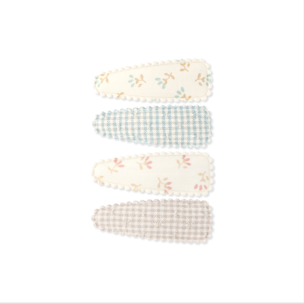 SNAP CLIP SET // GINGHAM & FLORAL