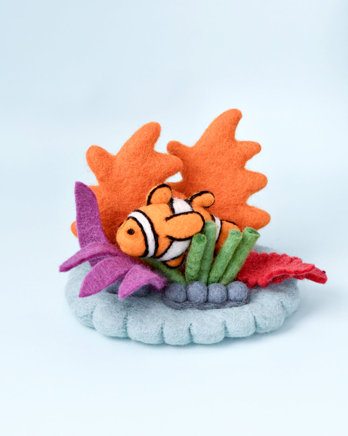 Tara treasure FELT CORAL REEF WITH CLOWNFISH SET