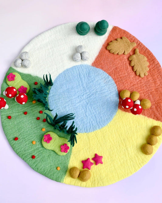 Tara Treasure - FOUR SEASONS PLAY MAT PLAYSCAPE (LARGE 80CM DIAMETER)