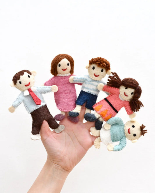 Tara treasure- FINGER FAMILY - FELT FINGER PUPPET SET