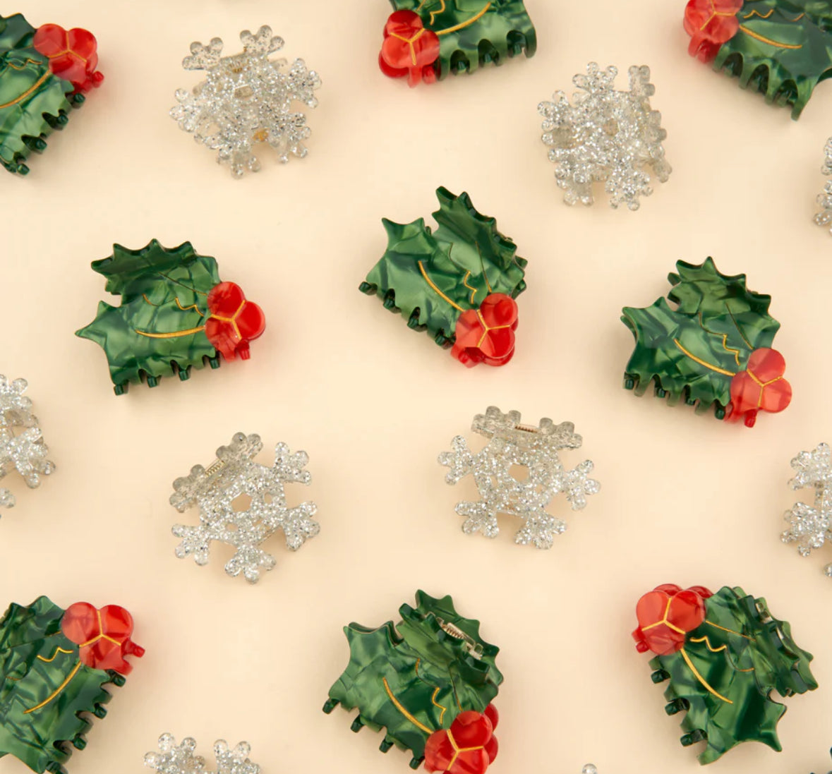 New SNOWFLAKE MINI HAIR CLAW