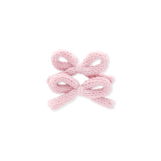 CROCHET RIBBON PIGTAIL SET // PEONY