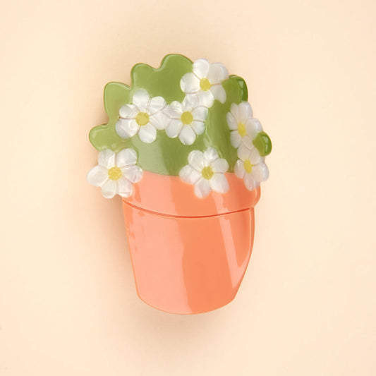 FLOWER POT HAIR CLAW