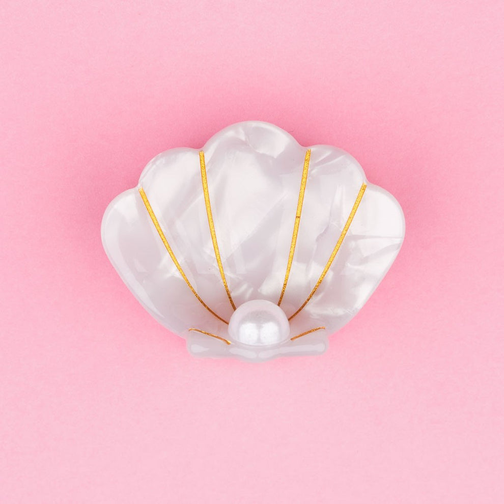 SCALLOP SHELL MINI HAIR CLAW