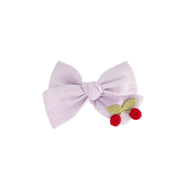 MINI PINWHEEL BOW // CHERRY WISTERIA