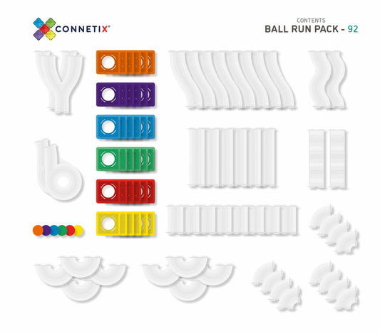 Connetix tiles 92 Piece Ball Run Pack AU 8