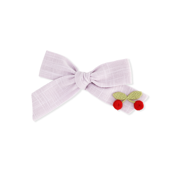 LARGE SCHOOLGIRL BOW // CHERRY WISTERIA