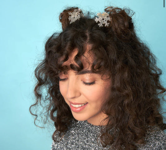 New SNOWFLAKE MINI HAIR CLAW