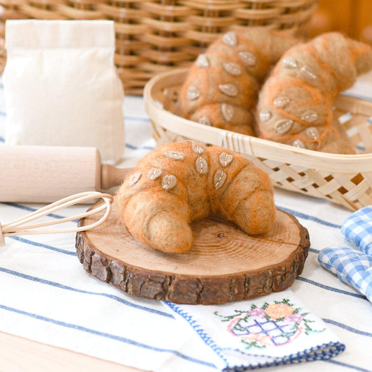 Tara treasure-FELT ALMOND CROISSANT