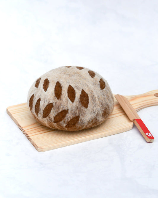 Tara treasure FELT SOURDOUGH BREAD WITH LEAF CUT