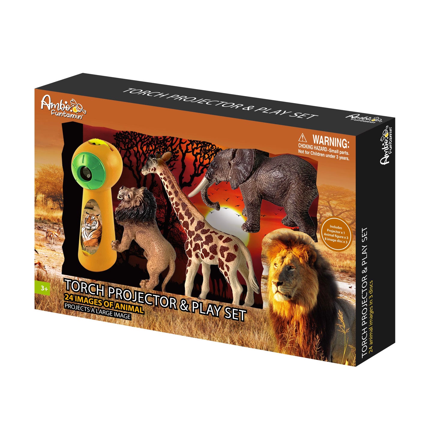 Ambo - Animal Torch Projector & Play Set