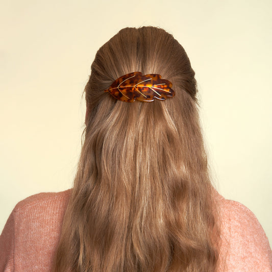 LEAF FRENCH BARRETTE