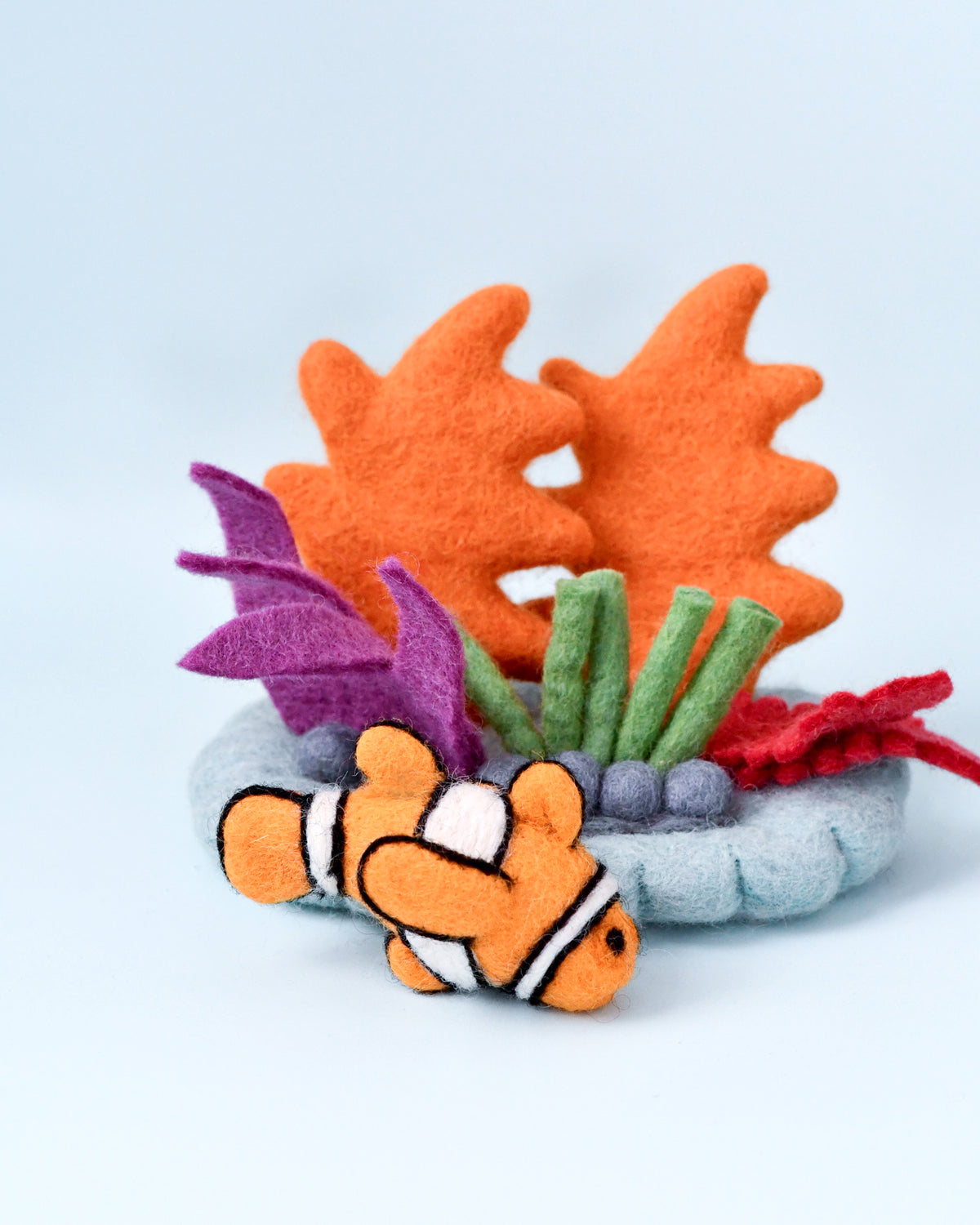 Tara treasure FELT CORAL REEF WITH CLOWNFISH SET