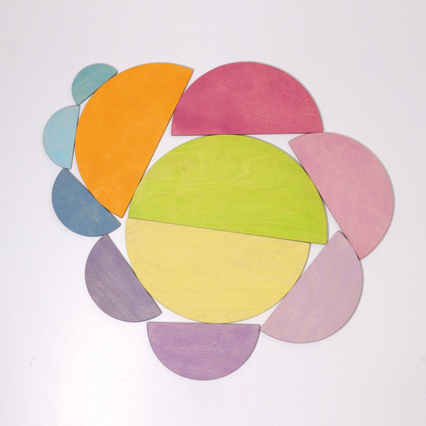 GRIMM'S Pastel Semicircles, 11 pieces