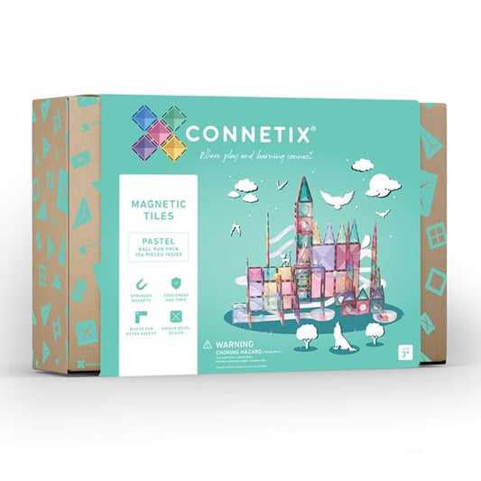 Connetix Tiles - 106 Piece Pastel Ball Run Pack 5