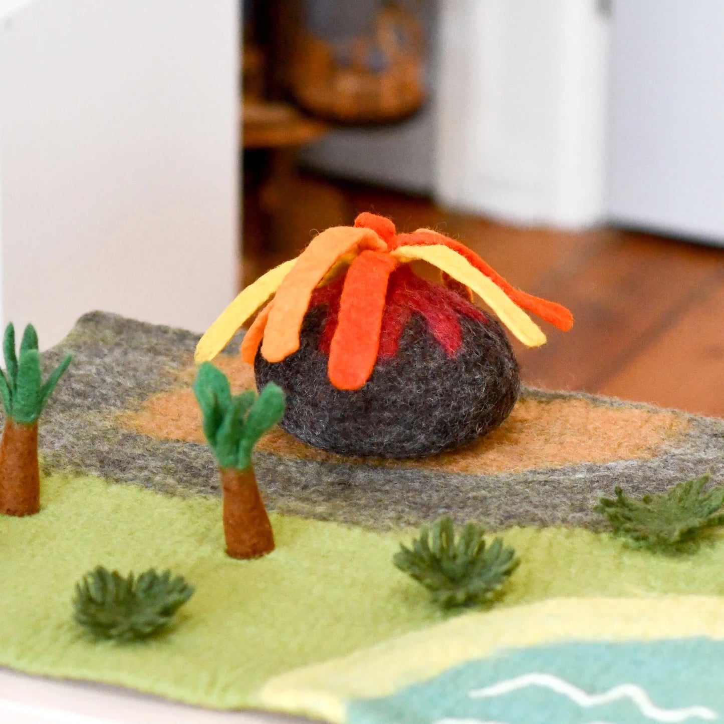 TARA TREASURES - Felt Volcano Toy