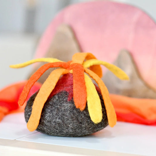 TARA TREASURES - Felt Volcano Toy