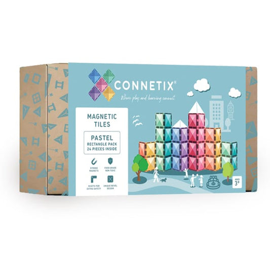 Connetix tiles - Pastel Rectangle Pack 24 pc 3