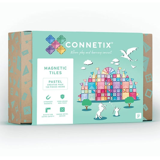 Connectix tiles - 120 Piece Pastel Creative Pack AU 4